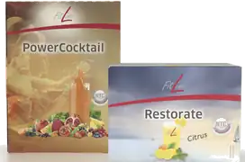FitLine Optimal-Set PowerCocktail und Restorate